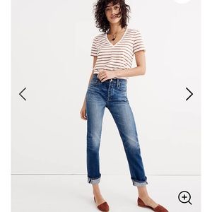 Madewell Cruiser Straight Selvedge Jeans, size 27